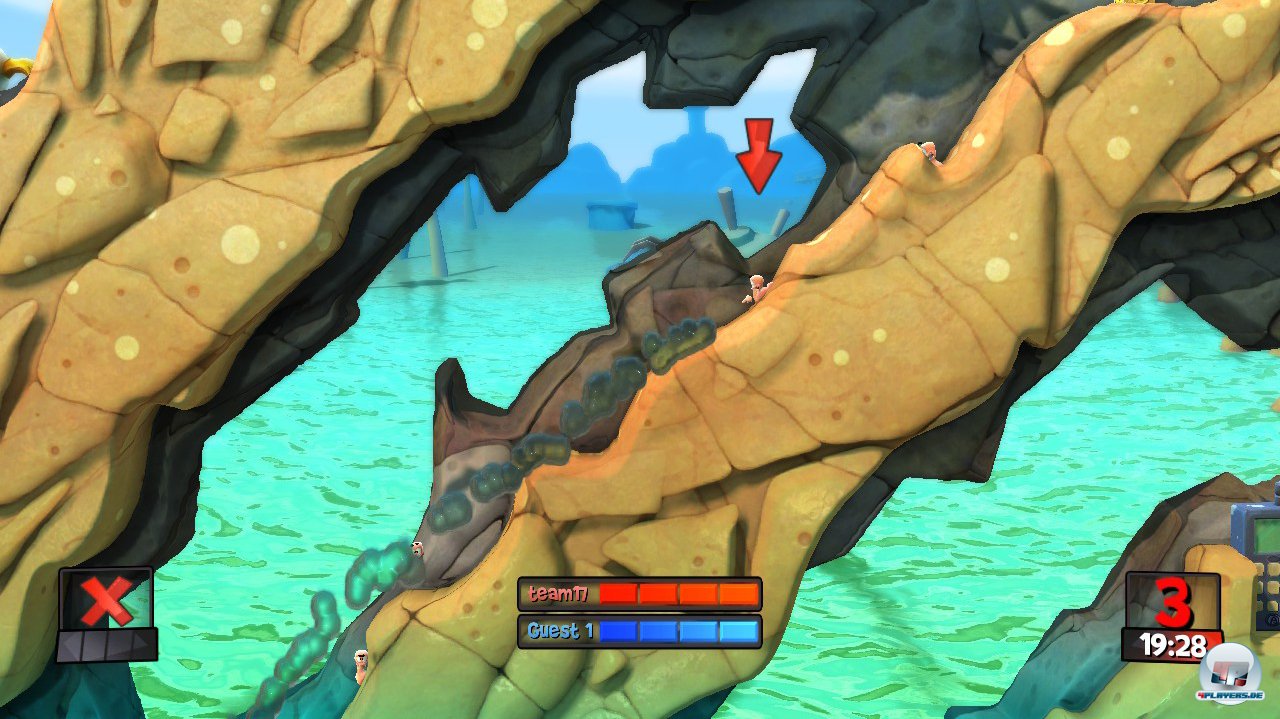 Nimm das: Mit dem z&auml;hfl&uuml;ssigen Wasser lassen sich W&uuml;rmer den Abhang hinunterschubsen oder langsam ertr&auml;nken.