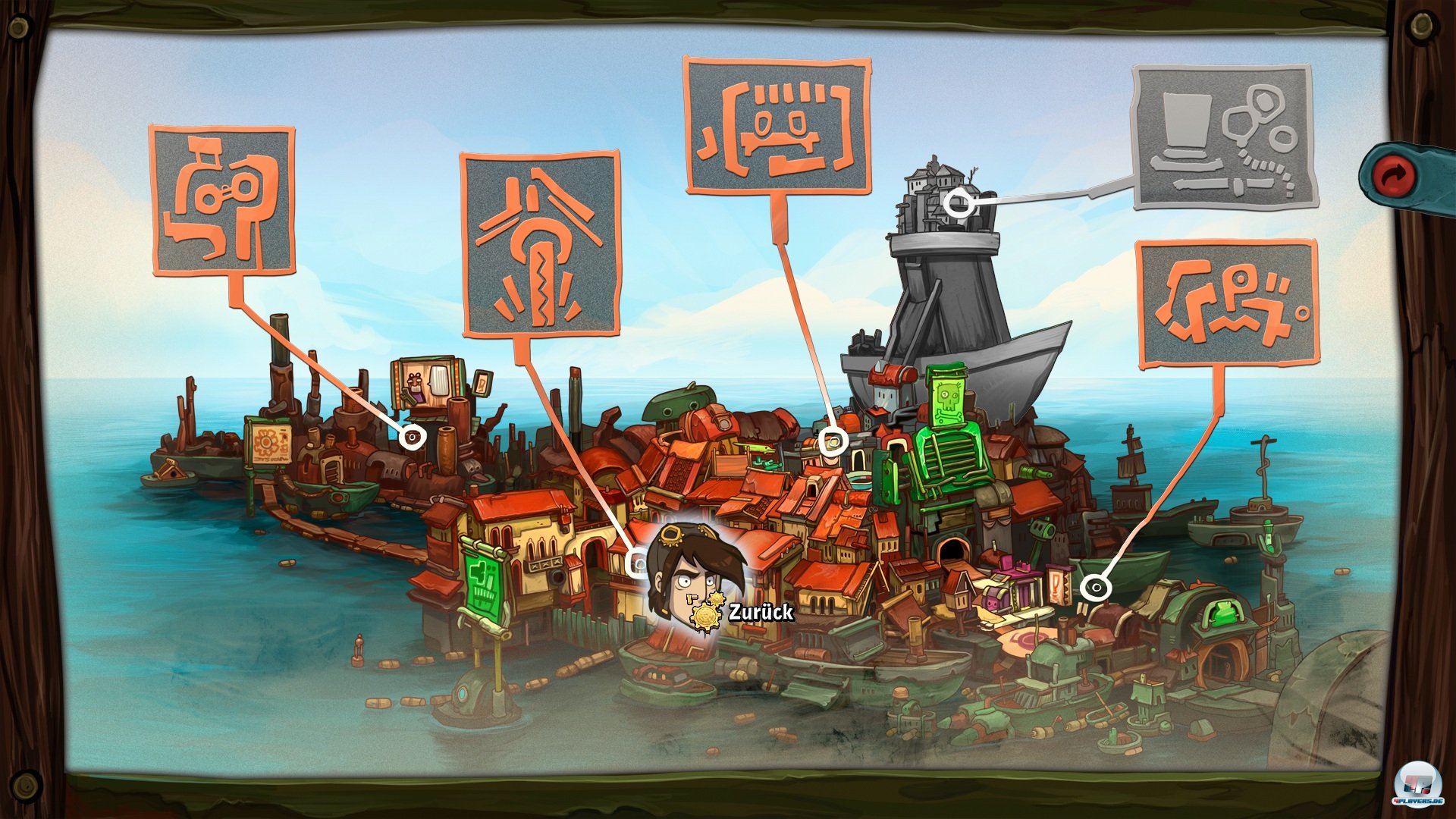 Dieses Mal spielt Deponia aufm schwimmenden Schrottplatz. Sonst &auml;ndert sich aber eher wenig.