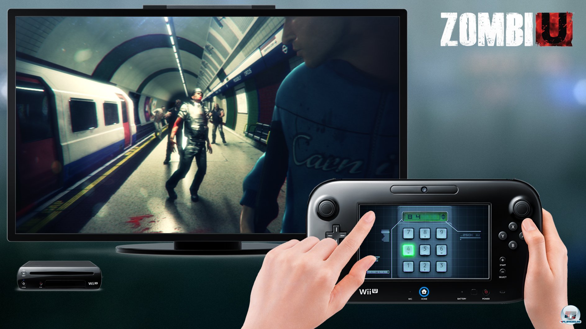 Mit dem Touchpad kann man die Umgebung scannen, Kameras hacken, muss manchmal Gesch&uuml;tze damit steuern und kann sein Inventar per Drag&Drop verwalten.