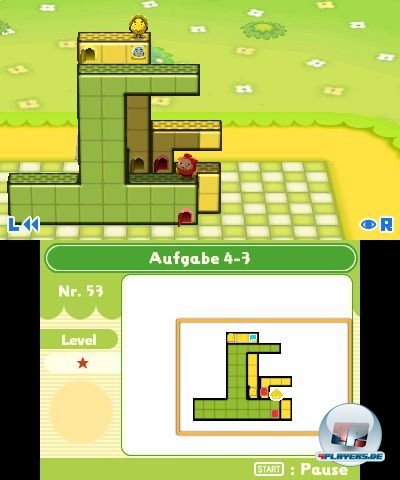 Wenn Mallo auf einem Block steht, kann er auch daneben stehende verschieben. Wenn Mallo auf einem Block steht, kann er auch daneben stehende verschieben.