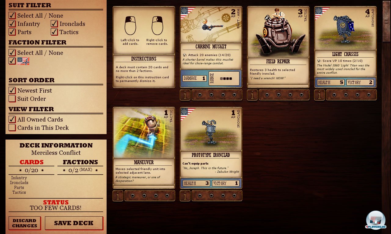 Die stetig anwachsenden Aktionskarten beinhalten nicht nur verschiedene Roboter und Soldaten, sondern auch Bauteile und Spezialman&ouml;ver.