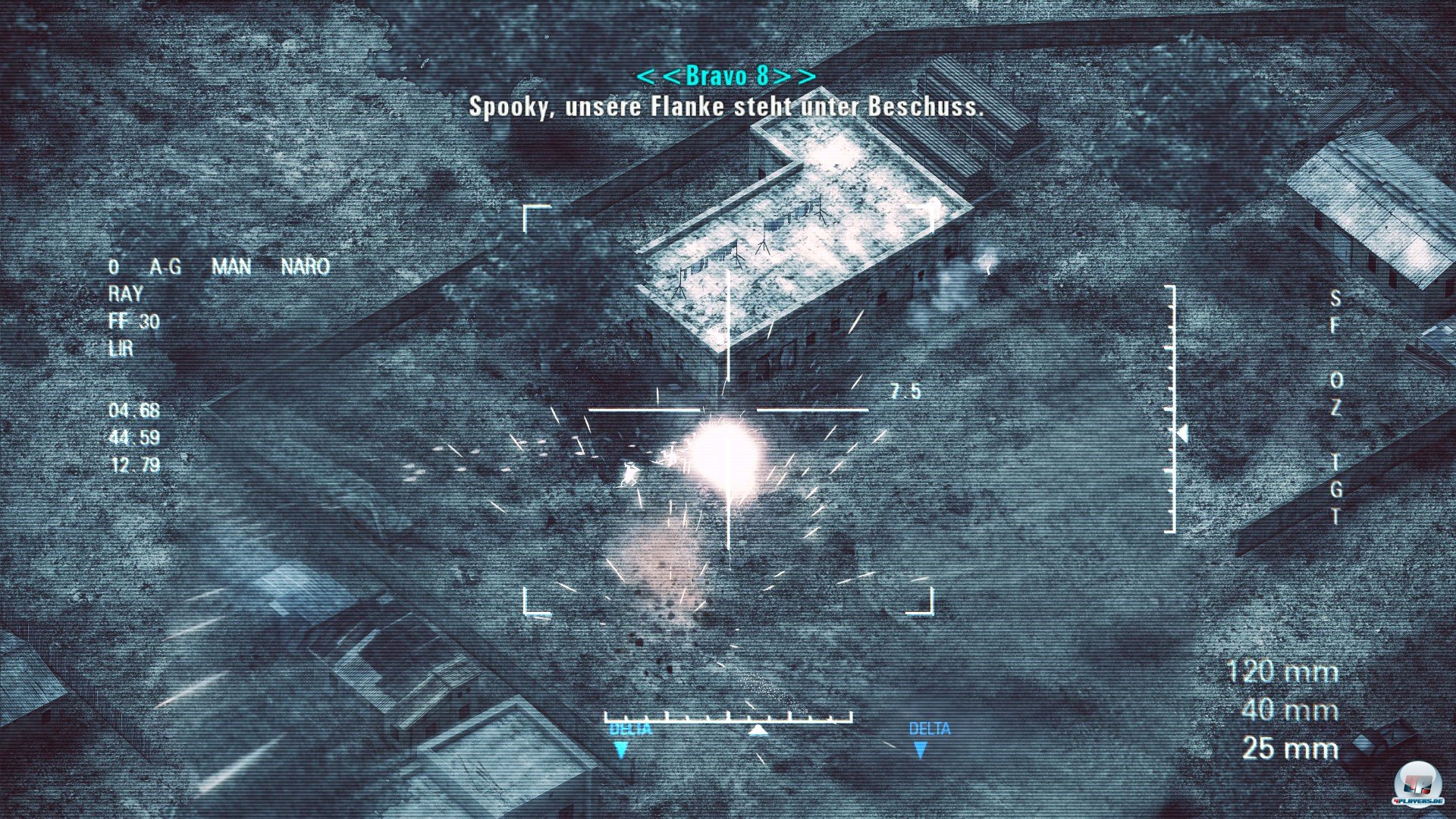 Call of Abwechslung: Hin und wieder nimmt man auch als AC-130-Sch&uuml;tze weit entfernte Bodenziele ins Visier.