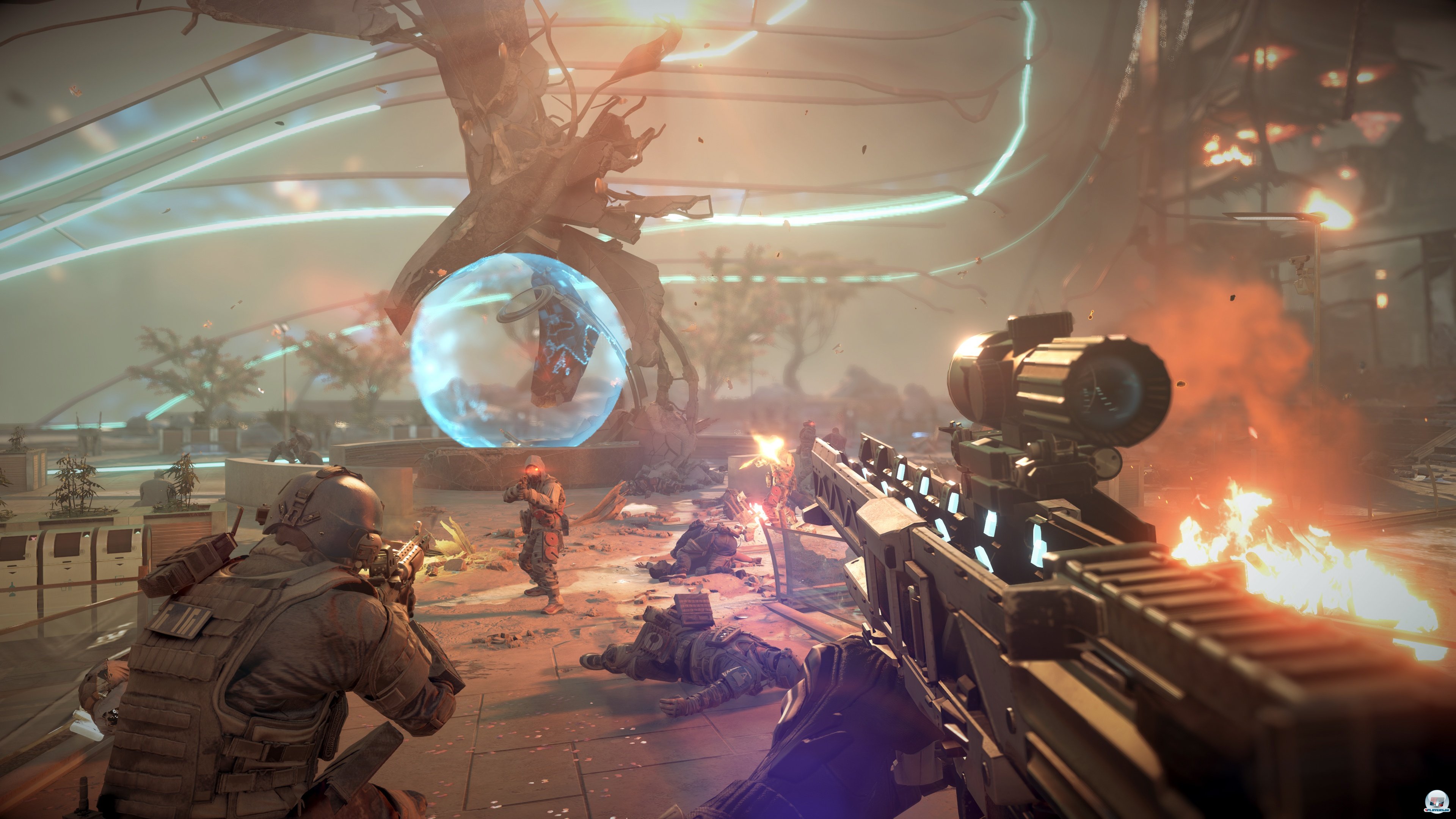 Egal ob Licht oder Texturen: Die Kulisse gehört zum Besten, was man aktuell im Shooterbereich findet. Egal ob Licht oder Texturen: Die Kulisse gehört zum Besten, was man aktuell im Shooterbereich findet.