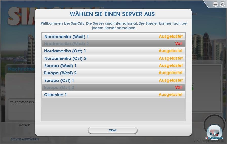Bild der &uuml;berf&uuml;llten Server (&lrm;erstellt am Donnerstag, &lrm;7. &lrm;M&auml;rz &lrm;2013, &rlm;&lrm;22:57:26 Uhr)