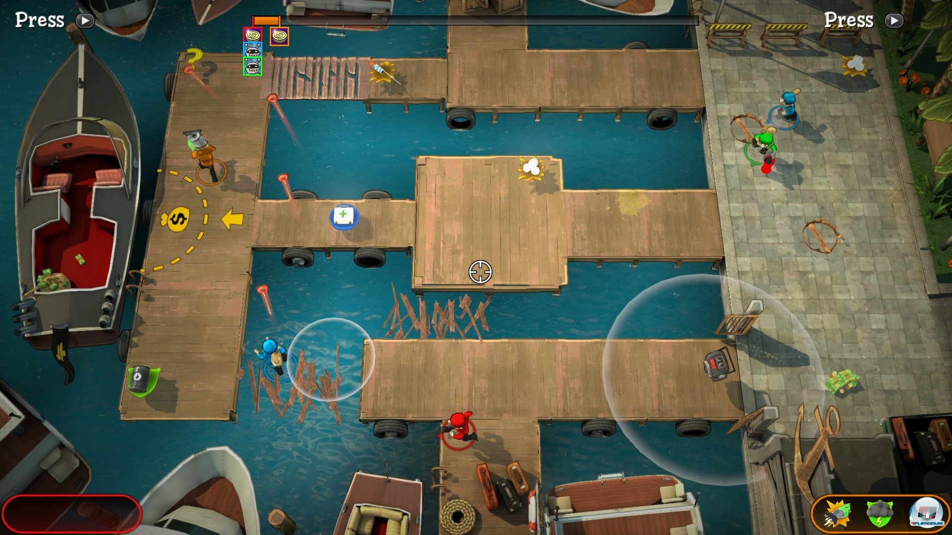 Man hat nicht nur mit den Gegnern, sondern auch mit der Umgebung zu k&auml;mpfen.