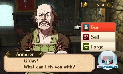 Bei den H&auml;ndlern kann man zig Waffen sowie Heilmittel kaufen, verkaufen und auch schmieden. Leider sehen die M&auml;nner alle gleich aus.