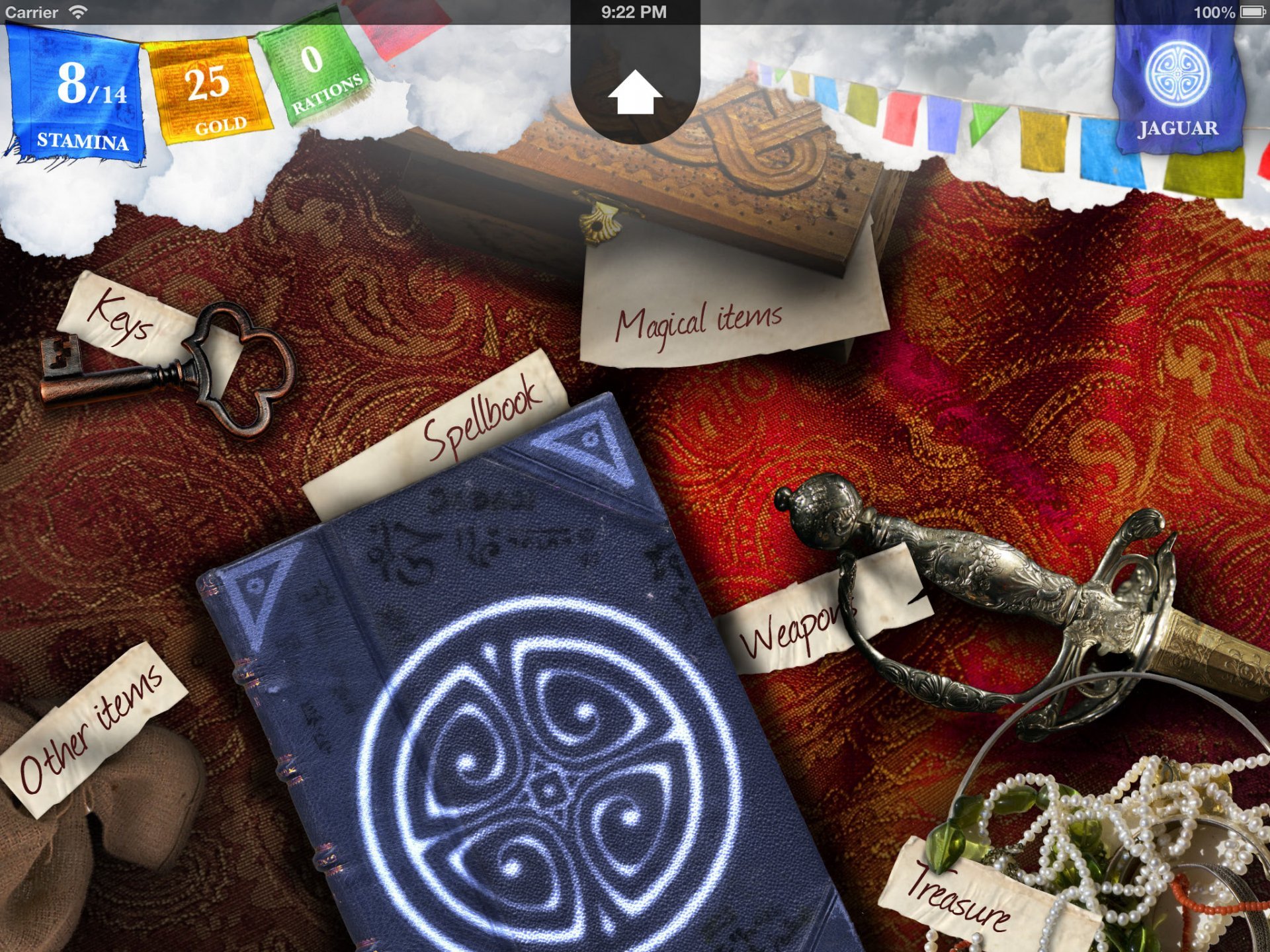 Das Inventar sieht auf den ersten Blick edel aus, aber einzelne Gegenstände werden nicht visualisiert. Das Inventar sieht auf den ersten Blick edel aus, aber einzelne Gegenstände werden nicht visualisiert.