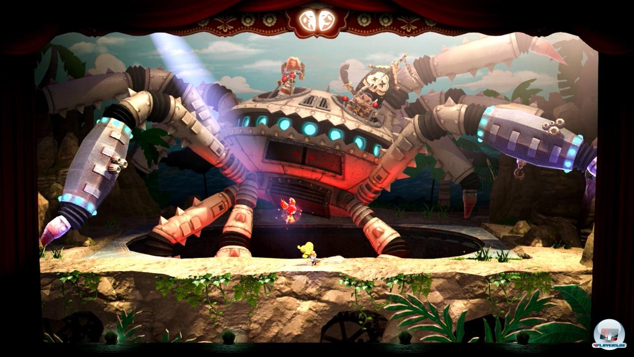 Akrobatisches Geschick und das Beherrschen verschiedener F&auml;higkeiten stehen auch im Kampf gegen Bosse im Vordergrund.