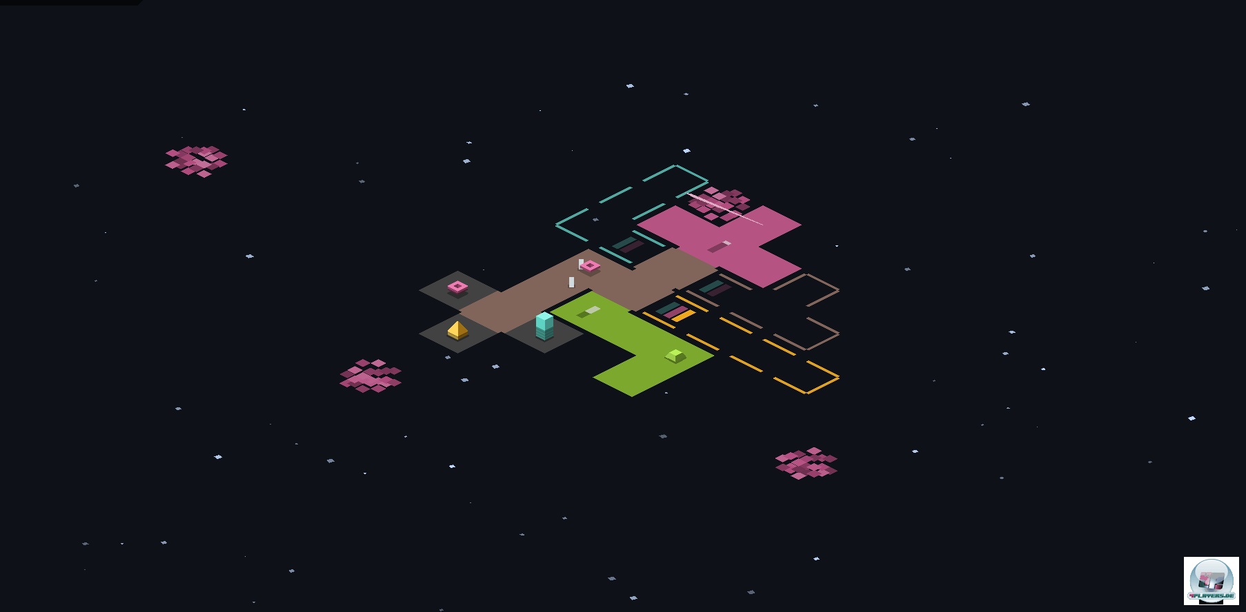 Umrisse stellen geplante Erweiterungen dar. Man darf beliebig planen und dem wichtigsten aktuellen Projekt eine h&ouml;here Priorit&auml;t zuweisen.