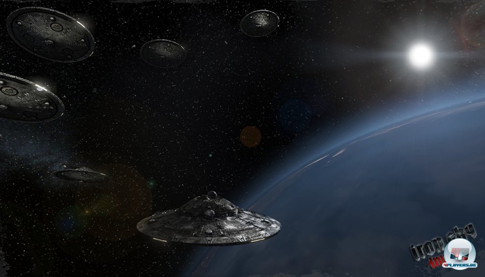 Die Nazis r&uuml;cken mit fliegenden Untertassen an.