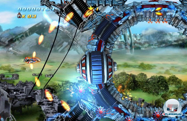 Sieht zwar idyllisch aus, aber auch auf der Planetenoberfl&auml;che wird geballert, was die Kanonen hergeben.