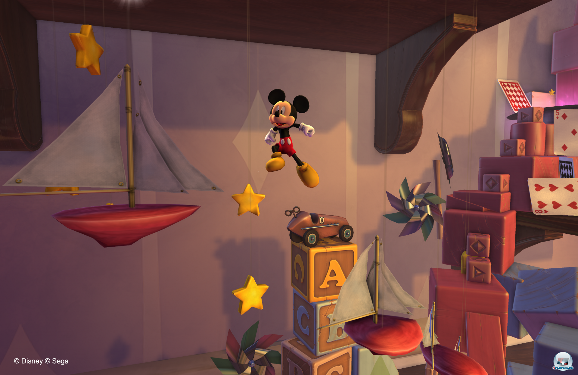 Micky h&uuml;pft so elegant durch das Schloss wie vor gut 25 Jahren.