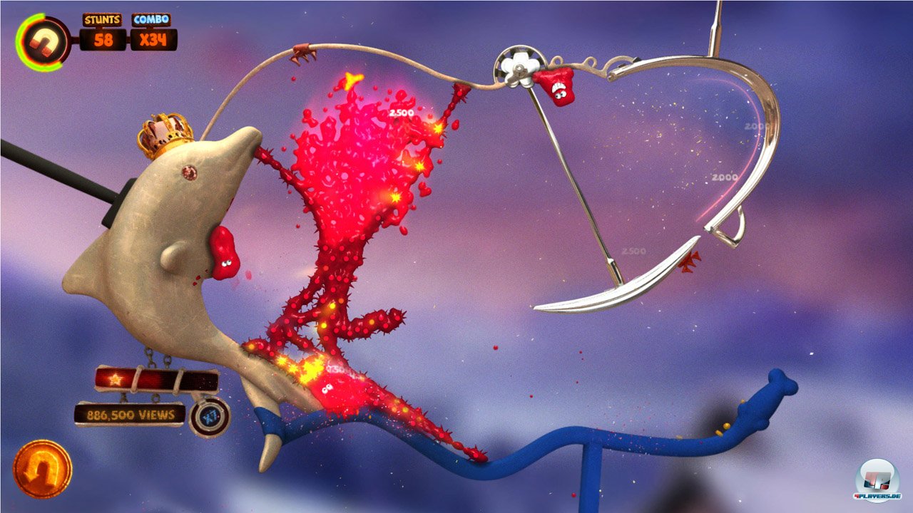 Es ist ungemein befriedigend, wenn ein riesiger Farbklecks eine gro&szlig;e Menge Bomben z&uuml;ndet.