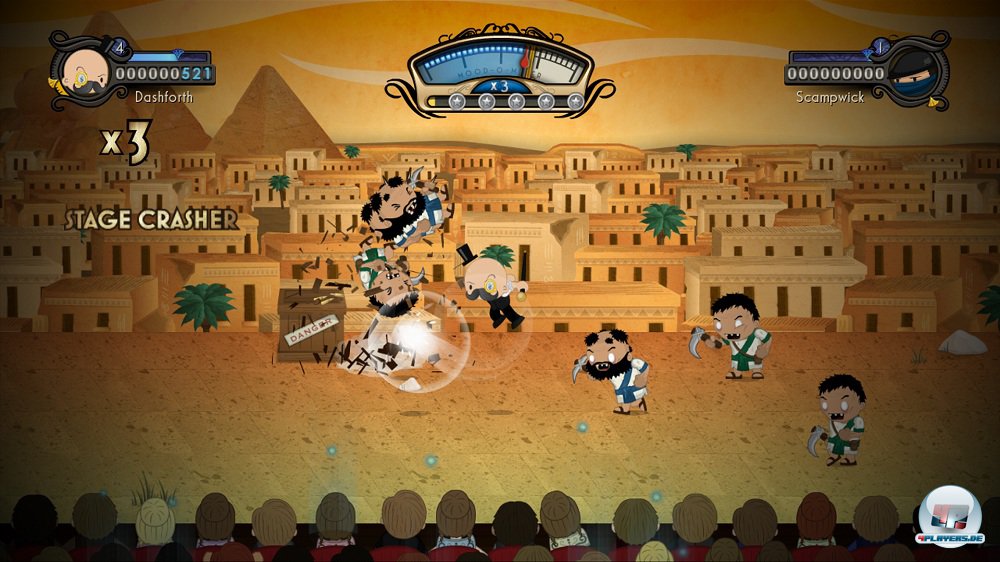 Es gibt keine Lebensanzeige im eigentlichen Sinn. Statt dessen entscheidet die Gunst des Publikums, ob man weiterk&auml;mpfen darf.