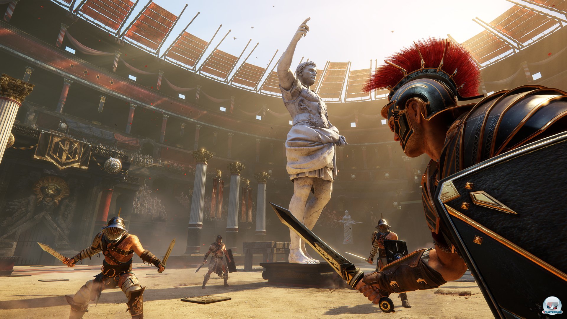 Die kooperativen Arena-K&auml;mpfe sind ein kleiner Lichtblick im dr&ouml;gen R&ouml;mer-Alltag.