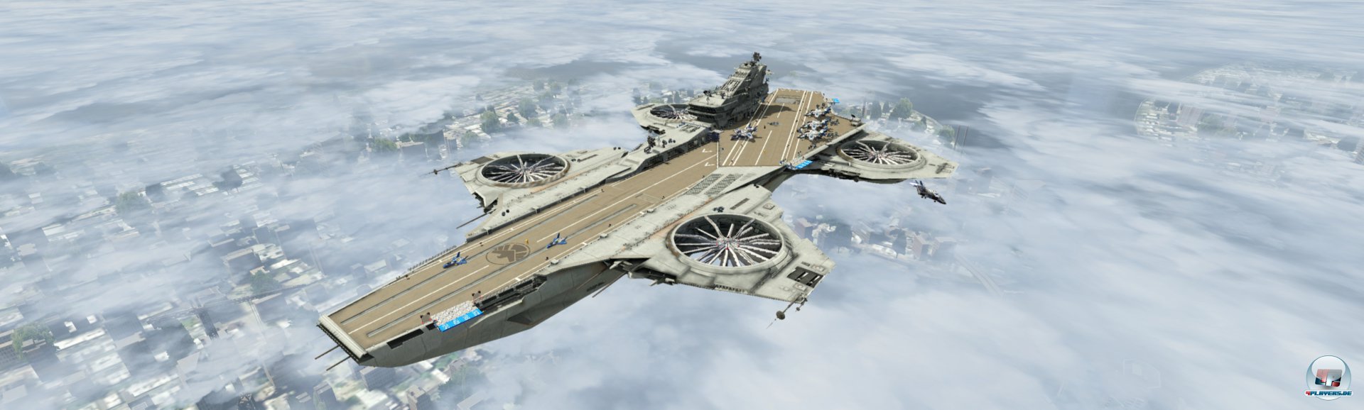 Die Spr&uuml;nge vom Heli-Carrier ins Zentrum von New York City sind immer wieder erlebenswert.