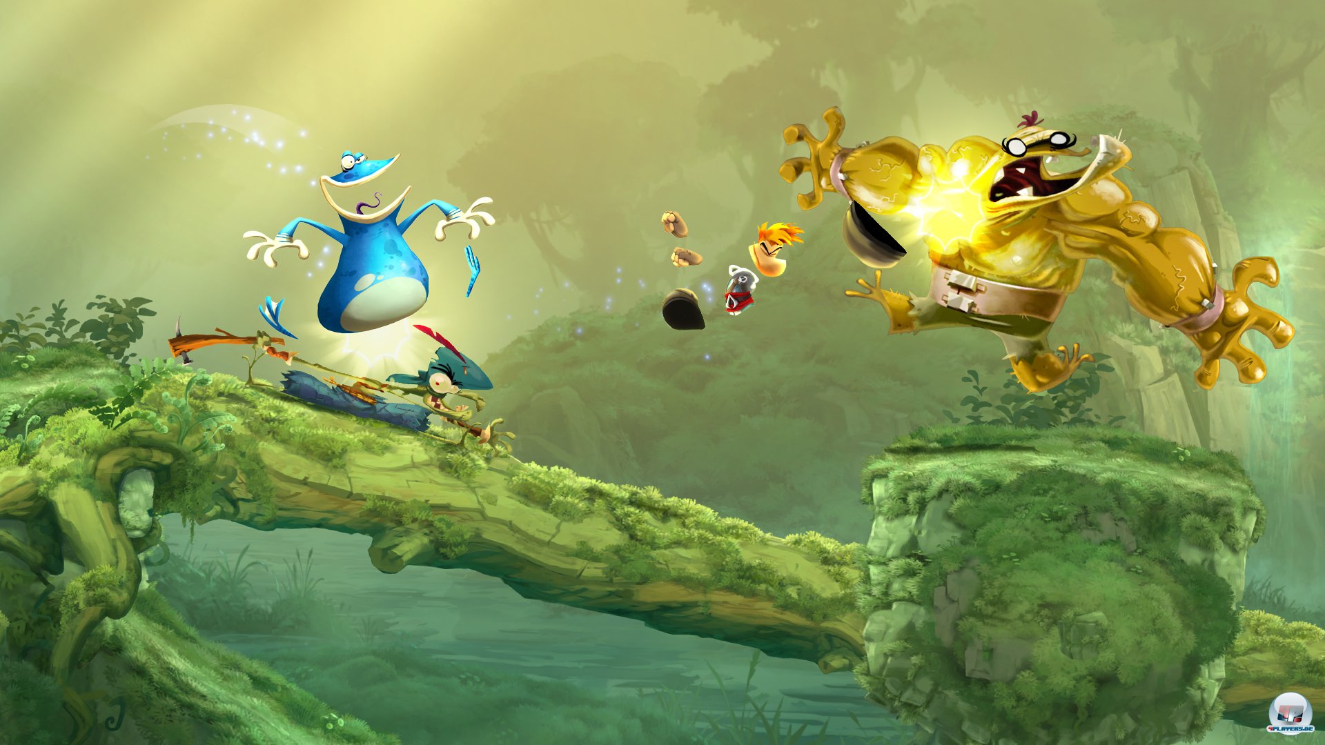 Die Animationen sehen klasse aus: &Uuml;berall schneiden Helden und Gegner die albernsten Grimassen.