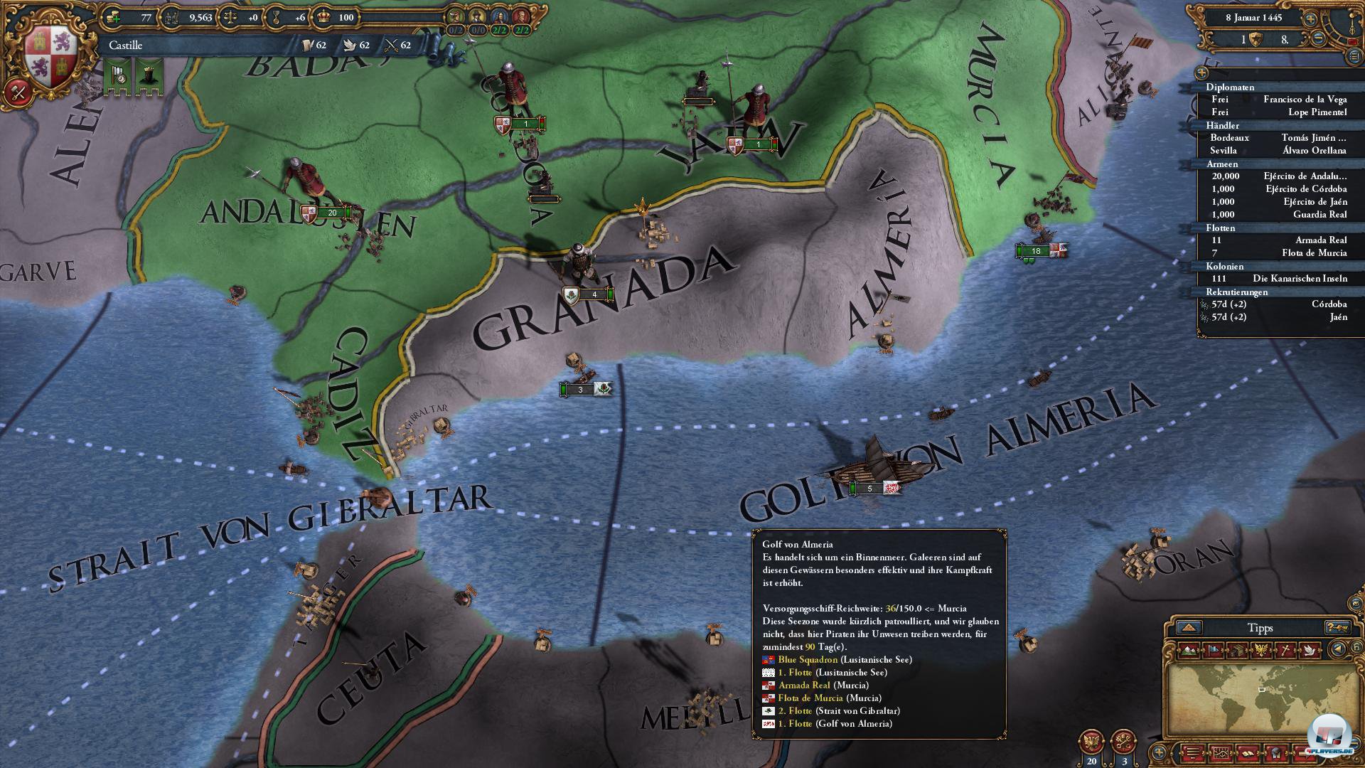 Religion und Kultur spielen eine gro&szlig;e Rolle: Wer fremde Provinzen erobert, riskiert Revolten. Was tun? Missionare entsenden, die Kultur &auml;ndern oder eine eigene Kernprovinz entwickeln - all das kostet Zeit und Machtpunkte.