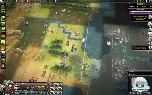 Von einer kleinen Siedlung bis zum gro&szlig;en Reich: Fallen Enchantress ist ein umfangreiches Abenteuer.