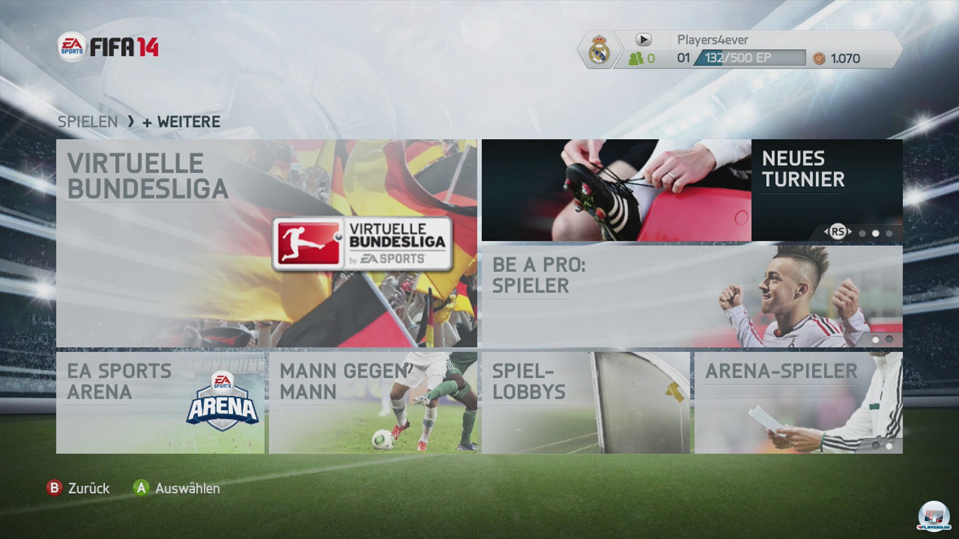 Spielmodi ohne Ende, offline und online: FIFA 14 bietet von Liga &uuml;ber Pokal bis hin zu Karriere sowie Matches mit kollektiver Punktz&auml;hlung f&uuml;r den eigenen Verein viel Abwechslung.