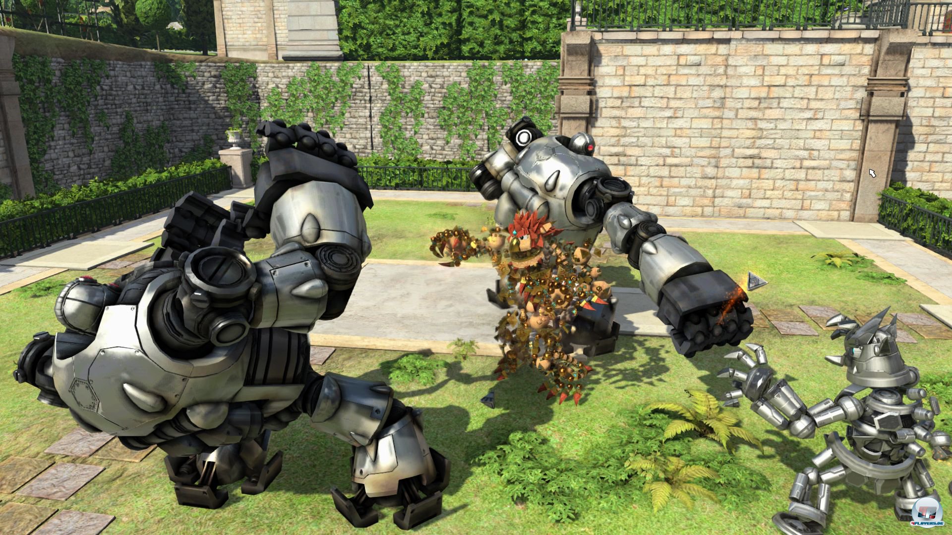 Kampf, Kampf und nochmal Kampf: Knack hat es mit zig Widersachern zu tun. Kampf, Kampf und nochmal Kampf: Knack hat es mit zig Widersachern zu tun.