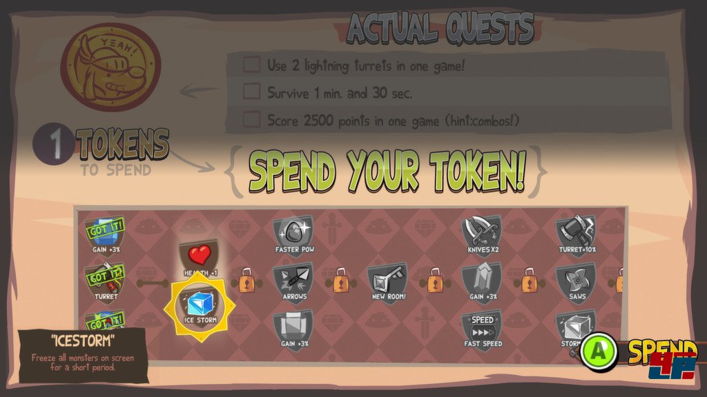 Nach getaner Arbeit kann man aussuchen, welche dauerhafte Verbesserung man als n&auml;chstes erhalten will.