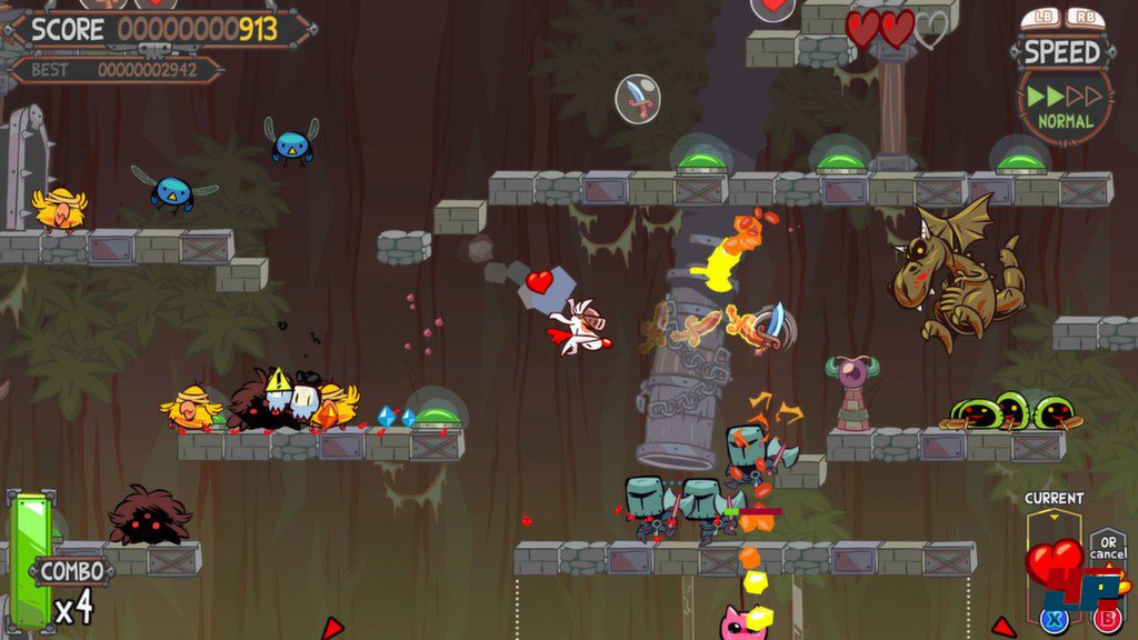 Hunderitter Po&ouml;f muss sich sowohl als geschickter H&uuml;pfmeister als auch als taktischer Turmbauer beweisen.