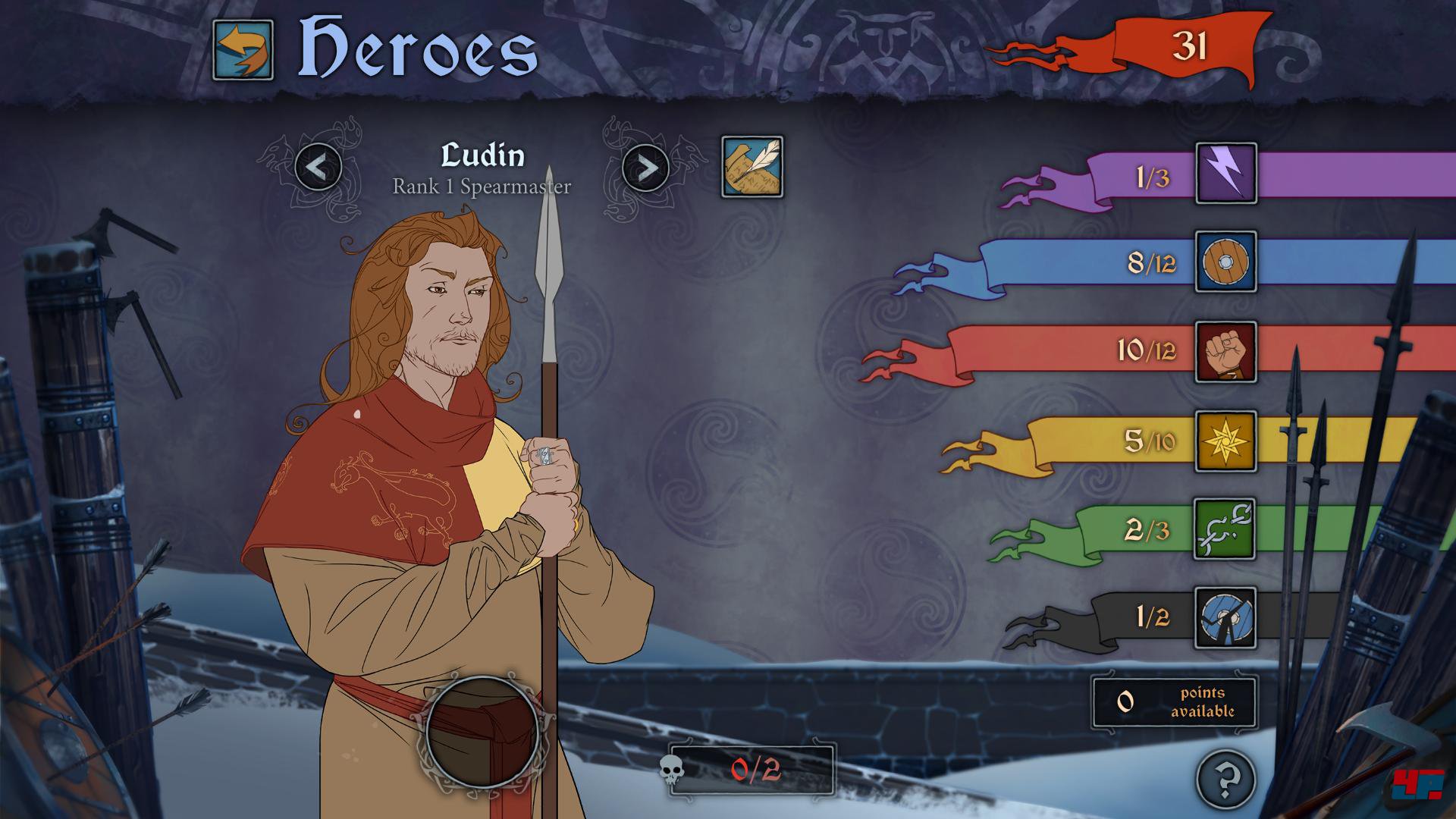 Soll man Prinz Ludin weiter entwickeln, obwohl man ihm nicht trauen kann? Er ist mit seinem Speer durchaus hilfreich, aber in Dialogen ein st&auml;ndiges &Auml;rgernis.