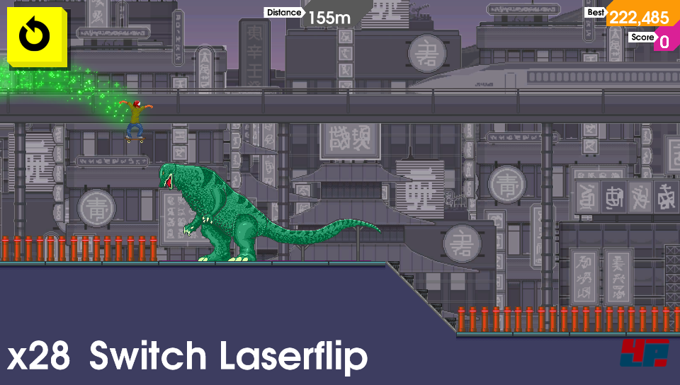 So einfach wie im Screenshot lässt sich der Laserflip nicht auslösen. So einfach wie im Screenshot lässt sich der Laserflip nicht auslösen.