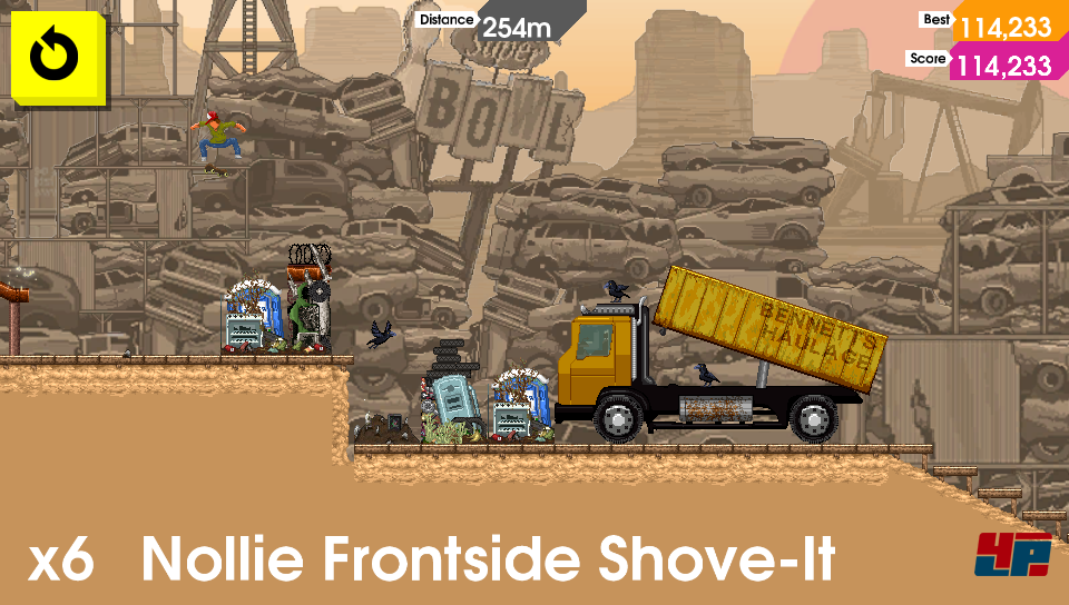 In OlliOlli sind Landungen ausschlaggebend, um solche Gaps zu überspringen. In OlliOlli sind Landungen ausschlaggebend, um solche Gaps zu überspringen.