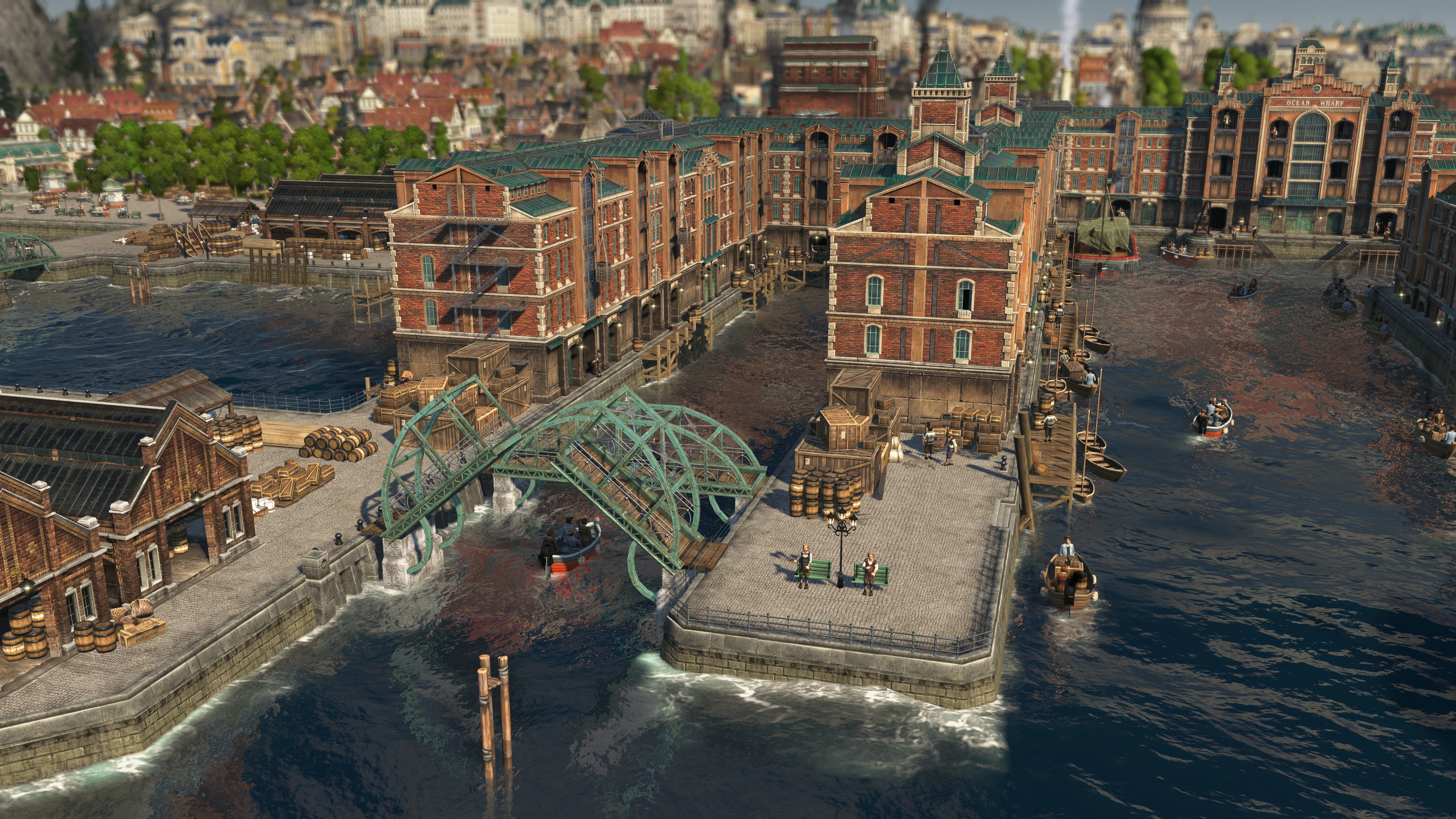 Nach dem Vorbild Hamburg könnt ihr im Season Pass 3 eine Speicherstadt mit modularem Lagerhaussystem bauen. Nach dem Vorbild Hamburg könnt ihr im Season Pass 3 eine Speicherstadt mit modularem Lagerhaussystem bauen.
