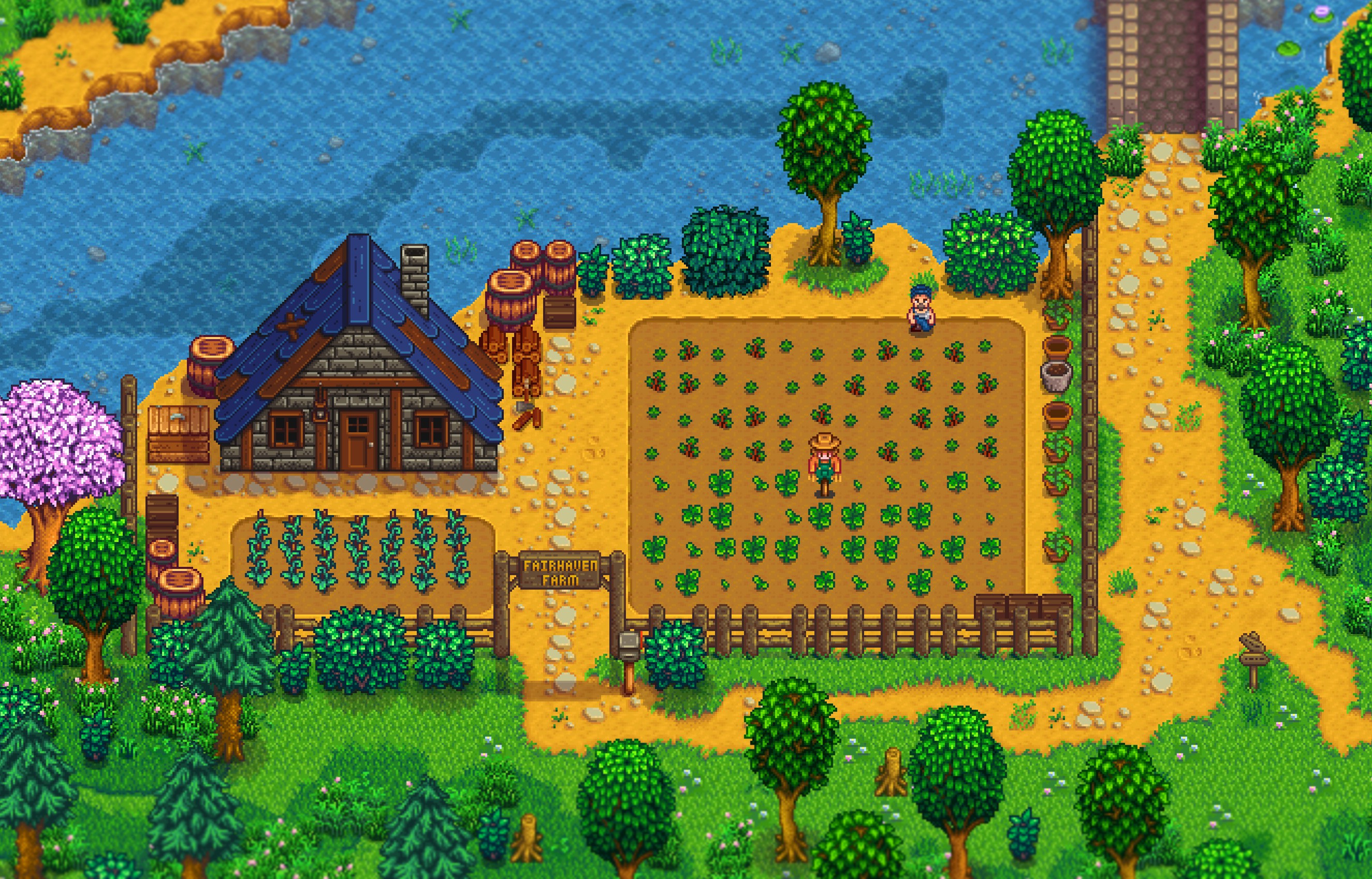 Stardew Valley Expanded bringt unter anderem auch neue NPC-Bauernh&ouml;fe ins Spiel.