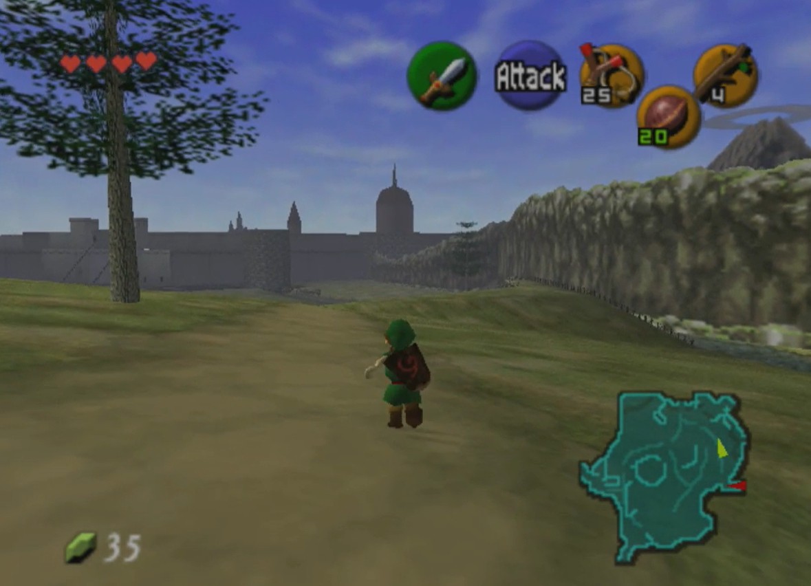 Zum ersten Mal in 3D in die Ebenen von Hyrule treten - ein bombastisches Gef&uuml;hl der Freiheit.