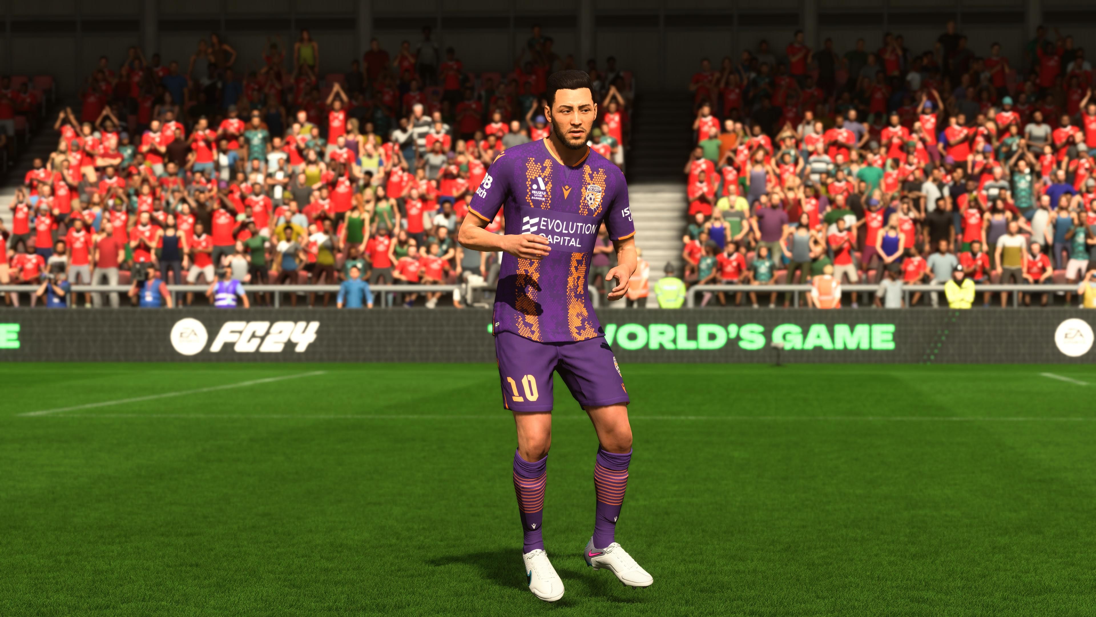 Eine abenteuerliche Kombination sind die Vereinsfarben des australischen Klubs Perth Glory. So sind auch die Heimtrikots stets in Lila und Orange gehalten. Das aktuelle Streifendesign besteht im Detail aus einem Wabenmuster, das unregelm&auml;&szlig;ig unterbrochen wird.