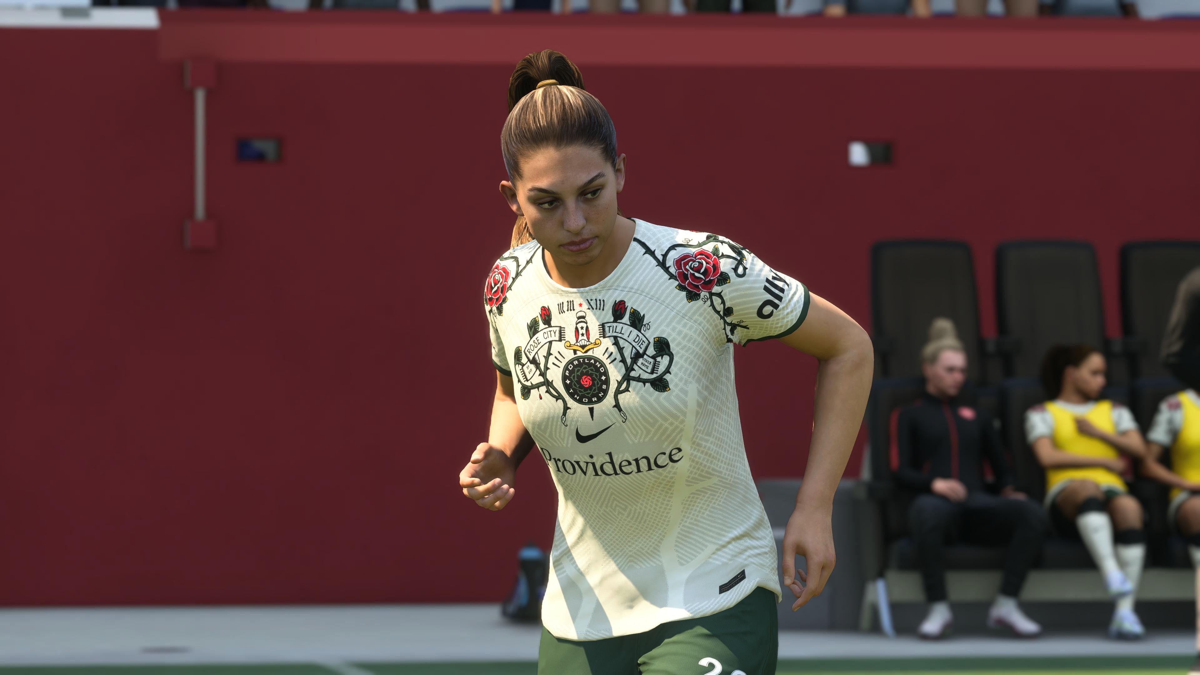 &bdquo;Rose City till I die&rdquo; &ndash; so der Leitspruch des Klubs Portland Thorns aus der US-amerikanischen Frauen-Liga. Rosen wie Dornen finden sich auf diesem edlen Dress im Brust- und Schulterbereich in kunstvollen Verzierungen. Zum Trikot in Eierschale passen die dunkelgr&uuml;nen Shorts.