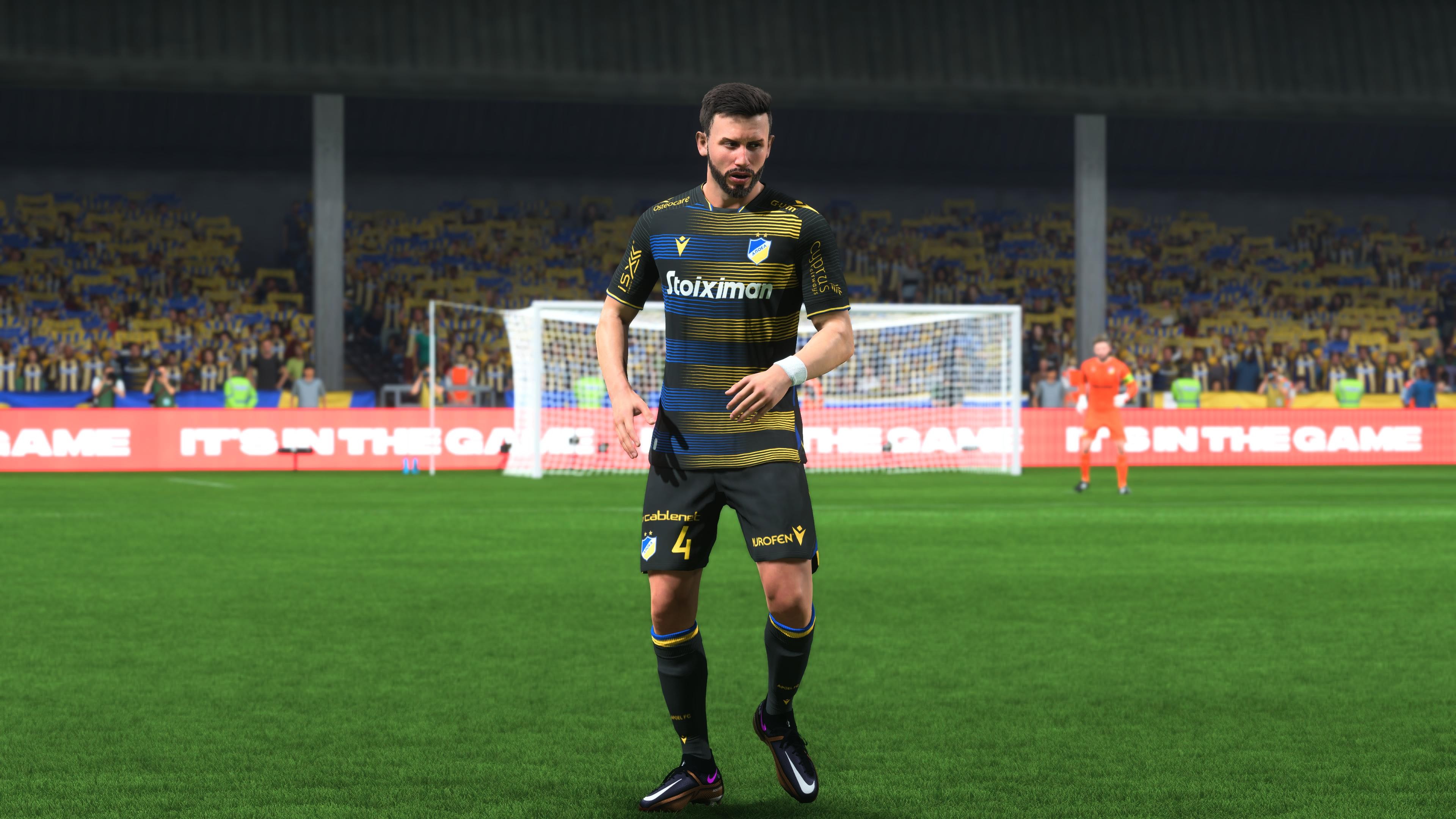 Unter &bdquo;Rest der Welt&ldquo; findet ihr mit APOEL Nikosia den erfolgreichsten zypriotischen Verein. Dessen Vereinsfarben Blau und Gelb zeigen sich im dunklen Ausw&auml;rtstrikot in d&uuml;nnen Streifen. Zusammen mit der schwarzen Hauptfarbe ergibt es einen interessanten Farbverlauf.