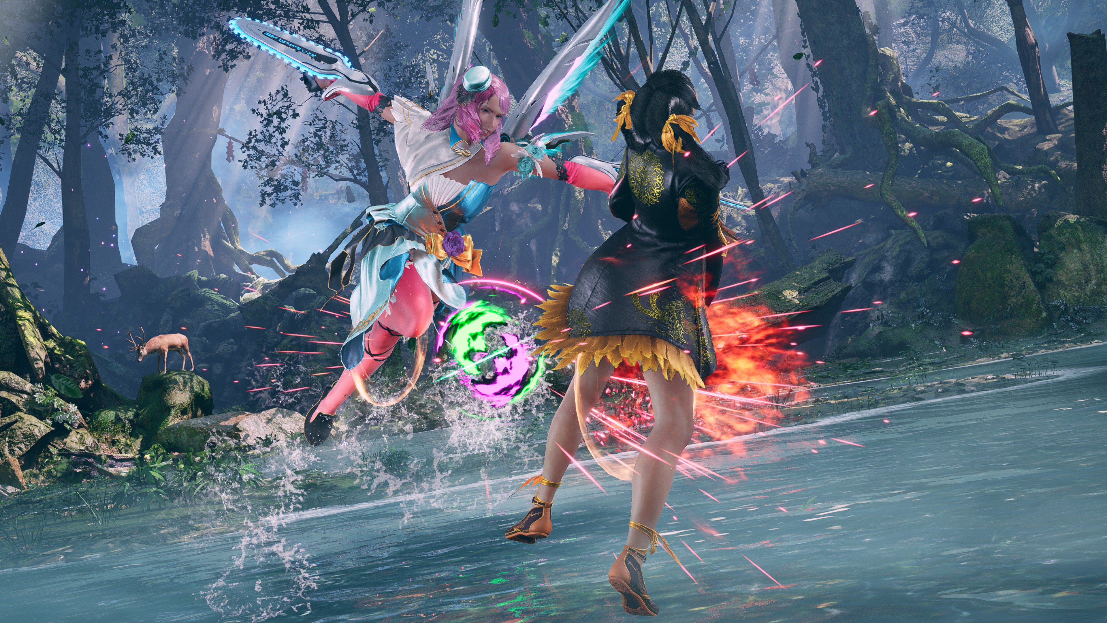 Mit Kettensägen und Raketenflügeln gehört Alisa definitiv zu einer der ungewöhnlichsten Charaktere im Tekken-Starterfeld. Mit Kettensägen und Raketenflügeln gehört Alisa definitiv zu einer der ungewöhnlichsten Charaktere im Tekken-Starterfeld.