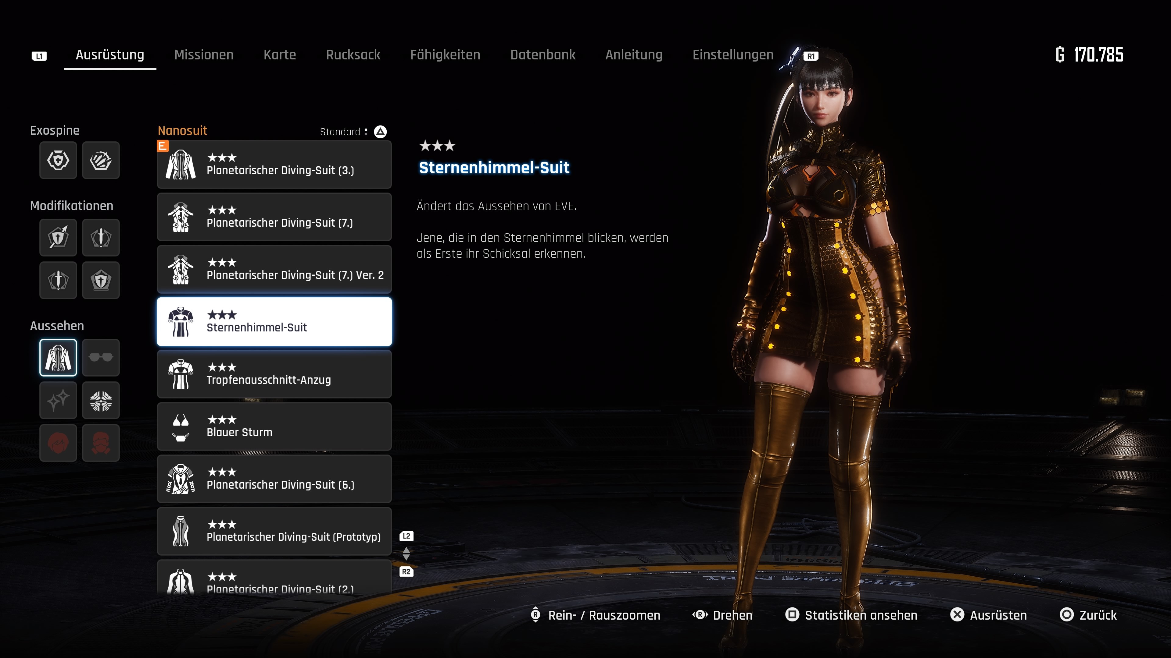 Der Sternenhimmel-Suit ist nur in der Digital Deluxe Edition enthalten. Anlegen k&ouml;nnt ihr ihn aber erst, sobald ihr den Boden von Xion betreten habt.