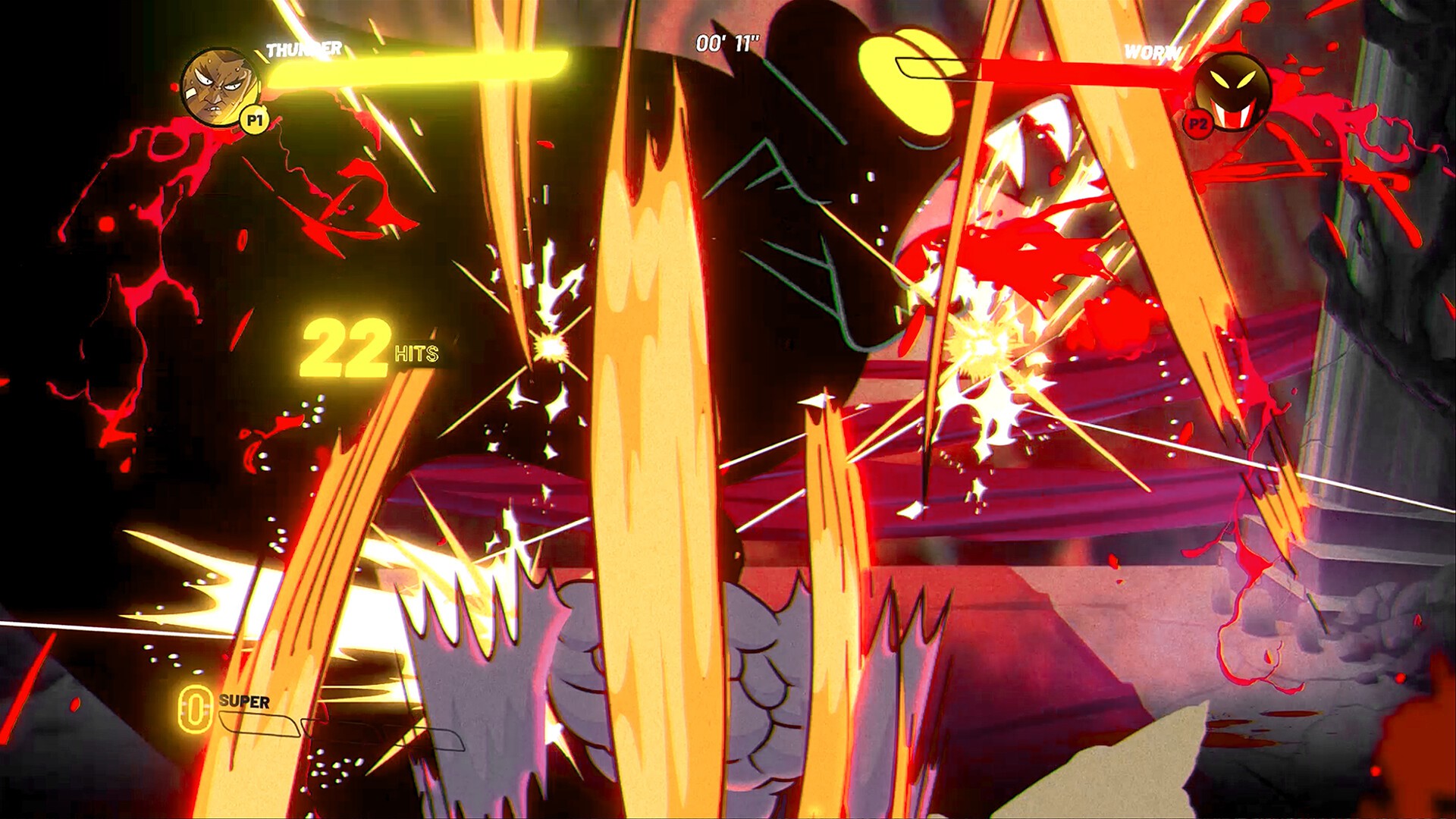 Dieses Standbild aus dem Kampf gegen Vampirlord Worw l&auml;sst erahnen, wie grandios Thunder Ray in Bewegung aussieht.